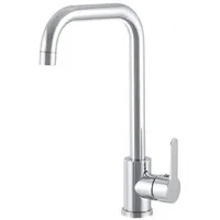 Faizee Möbel STEEL Große Küchenarmatur Wasserhahn stehend Küche Spüle Armatur 360° Drehbar (Chrom)