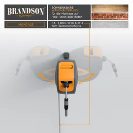 Brandson Wandschlauchbox 30 m schwarz