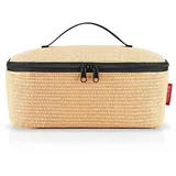 Reisenthel coolerbag M Raffia Black – Kühltasche mit Obermaterial aus recycelten PET-Flaschen – Ideal für das Mittagessen unterwegs