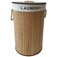 Hti-Living Wäschesammler 66 Liter Briena rund