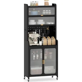 Costway Küchenbuffet 192 cm Schwarz