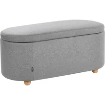 Beliani Polsterbank Hayward Hellgrau 98 x 40 x 48 cm