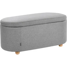 Beliani Polsterbank Hayward Hellgrau 98 x 40 x 48 cm