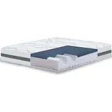 The White Stone Großes Einzelbett Matratze 130x180 Memory Foam-Matratze 130 x 180 Höhe 22cm Hypoallergener und atmungsaktiver Stoff Orthopädische und ergonomische Eigenschaften Hergestellt in Italien