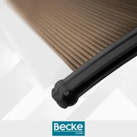 OEM Vordach 150 x 80 cm braun