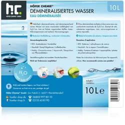 40  Demineralisiertes Wasser in Kanister