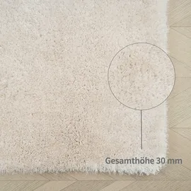 Bruno Banani Teppich BRUNO BANANI "Dana Teppich, besonders weich und kuschelig, Kundenliebling" Gr. 6, beige (natur), B:200cm H:30mm L:300cm, Kunstfaser, Teppiche, Teppich, uni, Mikrofaser Teppiche, Wohnzimmer, Schlafzimmer, Esszimmer, Topseller