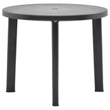 vidaXL Gartentisch Ø 89 x 72 cm Anthrazit