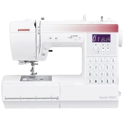 Janome Computer-Nähmaschine Janome Nähmaschine Sewist 740DC weiß