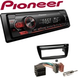 Pioneer 1-DIN Autoradio USB AUX Android Einbauset für Fiat Doblo piano black