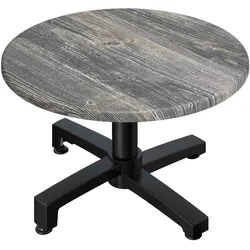 WBO | Jamaika Loungetisch | Ø:H 70 x 40 cm | Rustikal Kiefer / Schwarz