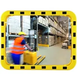 Sicherheits-/Verkehrsspiegel H710xB710mm D.600mm Acryl ca110Grad-Blickwinkel 15m