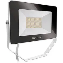 ESYLUX LED Strahler Metall 30W 3000lm inkl. Bewegungsmelder weiß