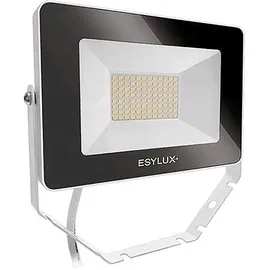 ESYLUX LED Strahler Metall 30W 3000lm inkl. Bewegungsmelder weiß