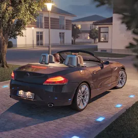 ledscom.de LED Pflasterstein Bodeneinbauleuchte GORGON für außen, IP67, eckig, 20 x 10cm, blau