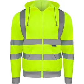 Korntex Hi-Vis Workwear Hooded Sweat-Jacket Galway Herren Signal Orange L