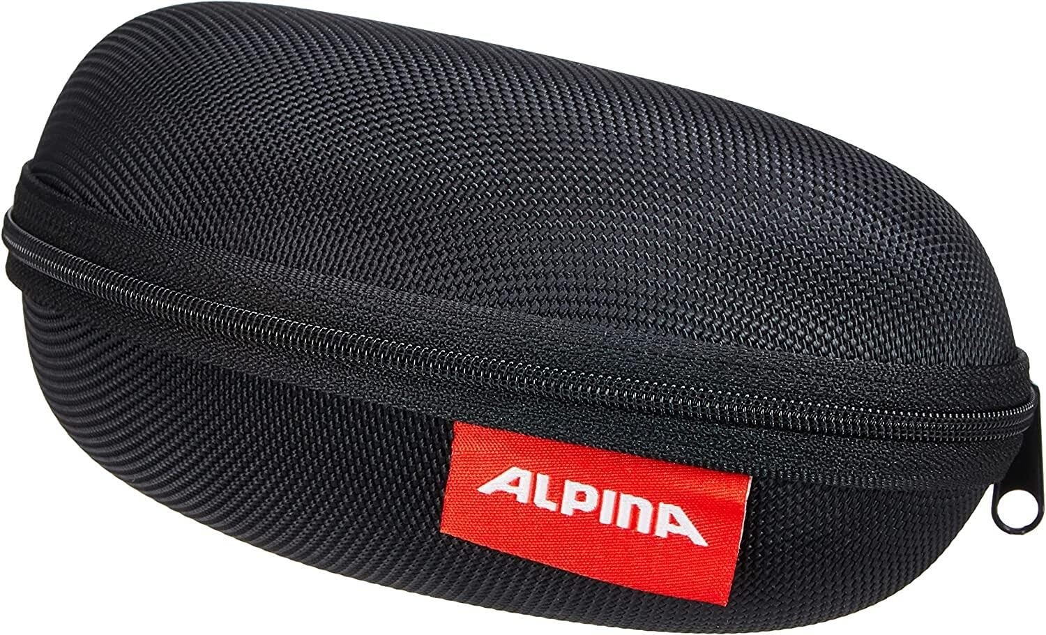 ALPINA CASE LARGE - Stabiles, Bruchsicheres & hochwertiges Etui für Sport- und Sonnenbrillen, black, One Size