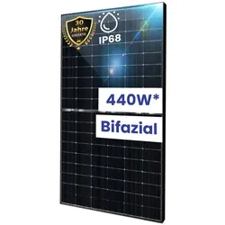 TerraLumen Solarmodul 440W Bifazial Glas-Glas PV Solarmodule, 2x 440W Bifazial Photovoltaik Solarpanel