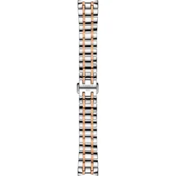 Tissot - Edelstahl Chemin Des Tourelles Zweifarbiges Uhrenmetallband (grau/rosa), Chemin T605040355 - Grey/Rose gold