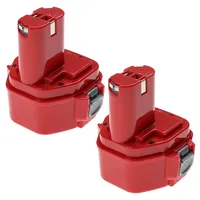 EXTENSILO 2x Akku kompatibel mit Makita 1050D, 1050DA, 1050DRA,