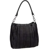FredsBruder Say Hello Midi Hobo Bag Black