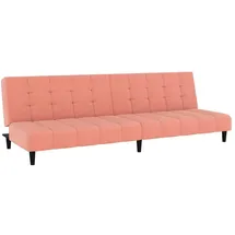vidaXL Schlafcouch Samt 2-Sitzer Rosa