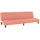 vidaXL Schlafcouch Samt 2-Sitzer Rosa