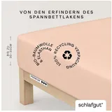 schlafgut Spannbettlaken Mako-Zwirn-Jersey 140 x 160 - 200 x 220 cm rot