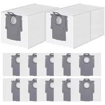 Spofan 12 Stück Staubbeutel für Roborock Qrevo QV 35A/35S/S5V/Qrevo Curv/2 Flow/S/Pro/Master/Edge/S5A/Slim, Saros 20/10/10R/S8 MaxV Ultra Saugroboter