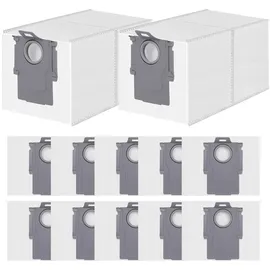 Spofan 12 Stück Staubbeutel für Roborock Qrevo QV 35A/35S/S5V/Qrevo Curv/2 Flow/S/Pro/Master/Edge/S5A/Slim, Saros 20/10/10R/S8 MaxV Ultra Saugroboter
