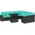 vidaXL Garten-Lounge-Set 10-tlg. schwarz