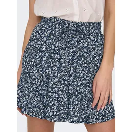 Only Minirock Damen Bedruckt Nachtblau 34