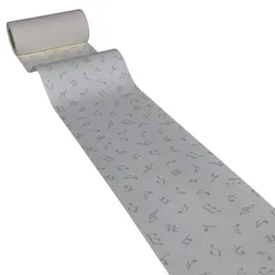 JUNOPAX Papiertischläufer Musik 50m x 0,20m, nass- und wischfest