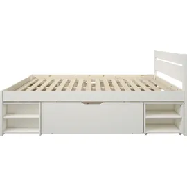 otto home Massivholzbett HANNES 186 x 200 cm Kiefer massiv weiß