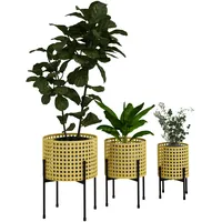 Outsunny - Pflanzenständer - 30Lx30Wx40Hcm - Gold,