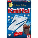 Schmidt Spiele 49203 Kniffel Classic Line + großem Block Original Kniffelbecher