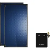 12,8m2 Junkers Bosch Solaranlage SO710 mit FT226-2V, AGS10 MS200-2, Aufdach
