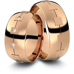 Trauringe Schw‰bisch Hall 585er Rotgold - 9914