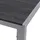 INDA-EXCLUSIV Aluminium Gartentisch 150 x 90 x 74 cm Silber/Schwarz