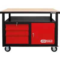 KS Tools Fahrbare Werkbank mit 3 Schubladen und 1