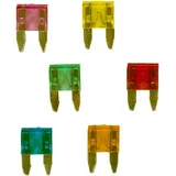 HPAUTO Flachsicherungs - Set 6 teilig Mini Stecksicherungen-Set 6-tlg.