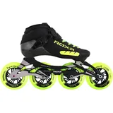 Erwachsenen-/Jugend-Inlineskates Gamma Schwarz/Fluo SCHWARZ|fluoreszierendes Hellgelb 34