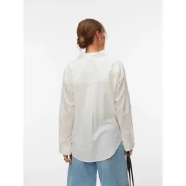 Vero Moda Langarmbluse VMODONA LS SHIRT WVN NOOS Baumwolle, regular fit weiß L (40)