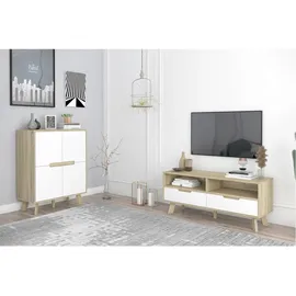 Möbilia Kommode »Delea«, weiß