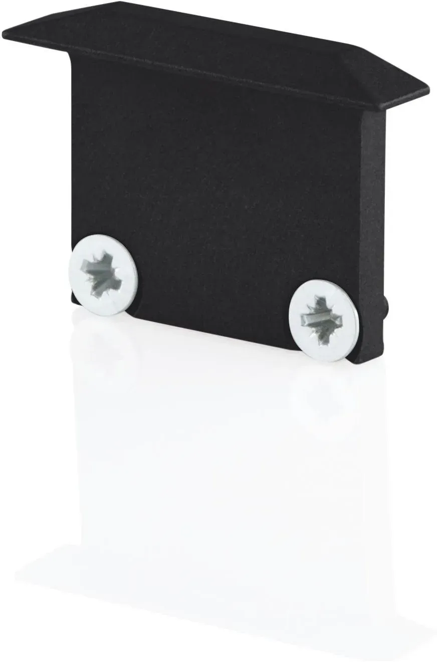 Bilton Endkappe schwarz zu Einbau- Aluminiumprofil XT01