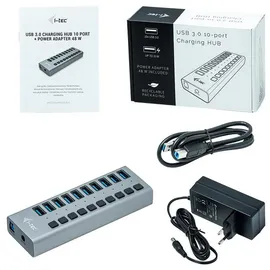 iTEC i-tec USB 3.0 Charging HUB 10 port + Power Adapter 48 W