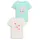 Tom Tailor T-Shirt (Packung, 2-tlg) im 2er Pack weiß 104/110 EU