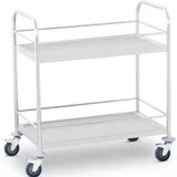 Royal Catering Servierwagen Transportwagen Rollwagen Küchenwagen Abräumwagen 2X50 kg Edelstahl
