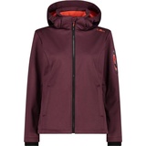 CMP Damen Softshelljacke Zip Hood", Burgund (Größe: 38