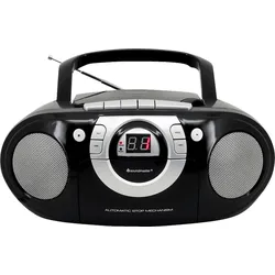 SOUNDMASTER SCD5100 mit Kassettendeck Radiorecorder, Schwarz